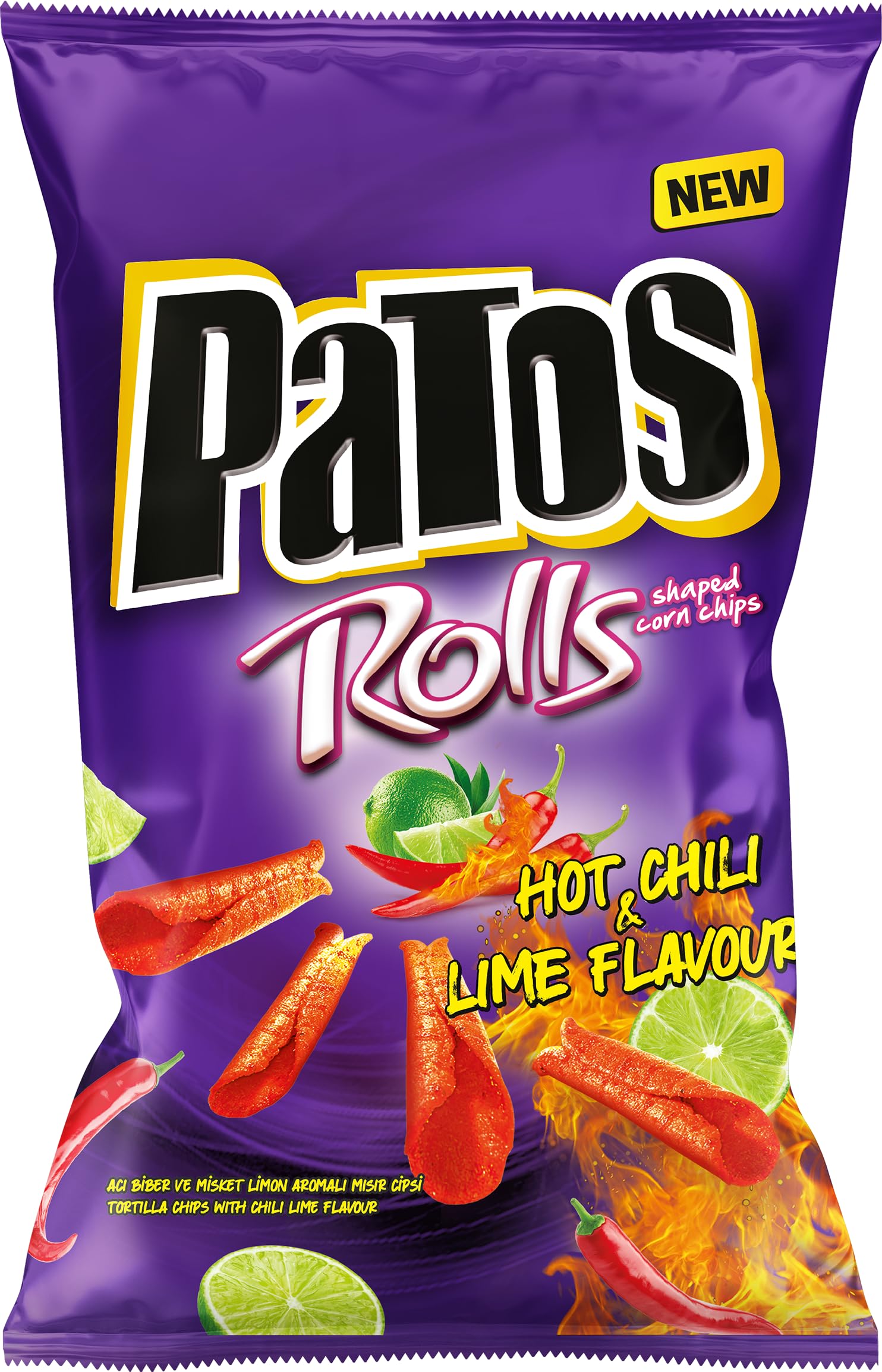 Patos Rolls Chili Lime Super 135 Gram