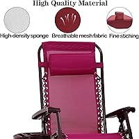 Vista 12 de Ostlttyn Zero Gravity - Almohada de repuesto para silla, color negro, 14.3 x 6.7 x 2.3 pulgadas, relleno de espuma, estilo moderno, soporte