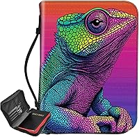 Vista 9 de Bolsa de Biblia con estampado de leopardo con purpurina, funda grande para la Biblia para mujeres y hombres, bolsa multifuncional para iglesia