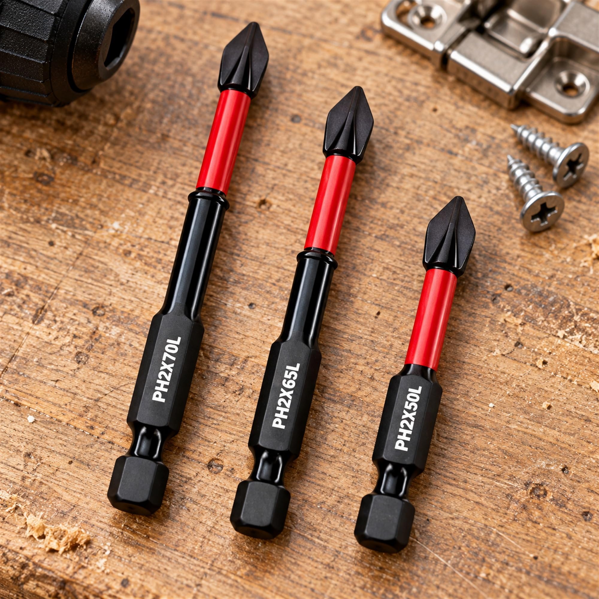 Tungsten Steel Cross Head Screwdriver Bits for Home Repair and DIY Assembly, Fastening Accessories for Workshop Use