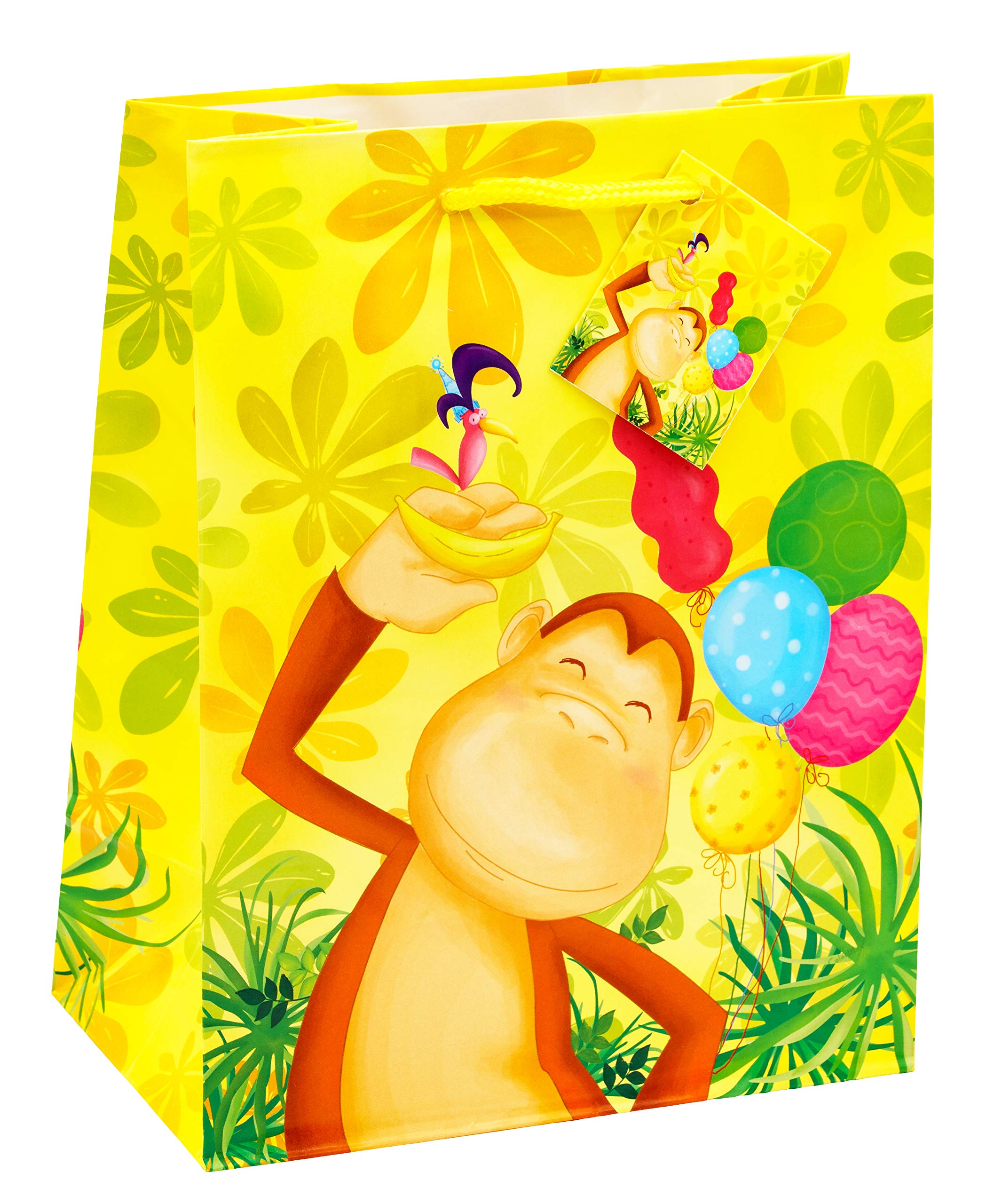 TSI 84012 Sacchetti da Regalo, 4 Motivi per Bambini, Misura 23 X 18 X 10 Cm, Confezione da 12 Pezzi
