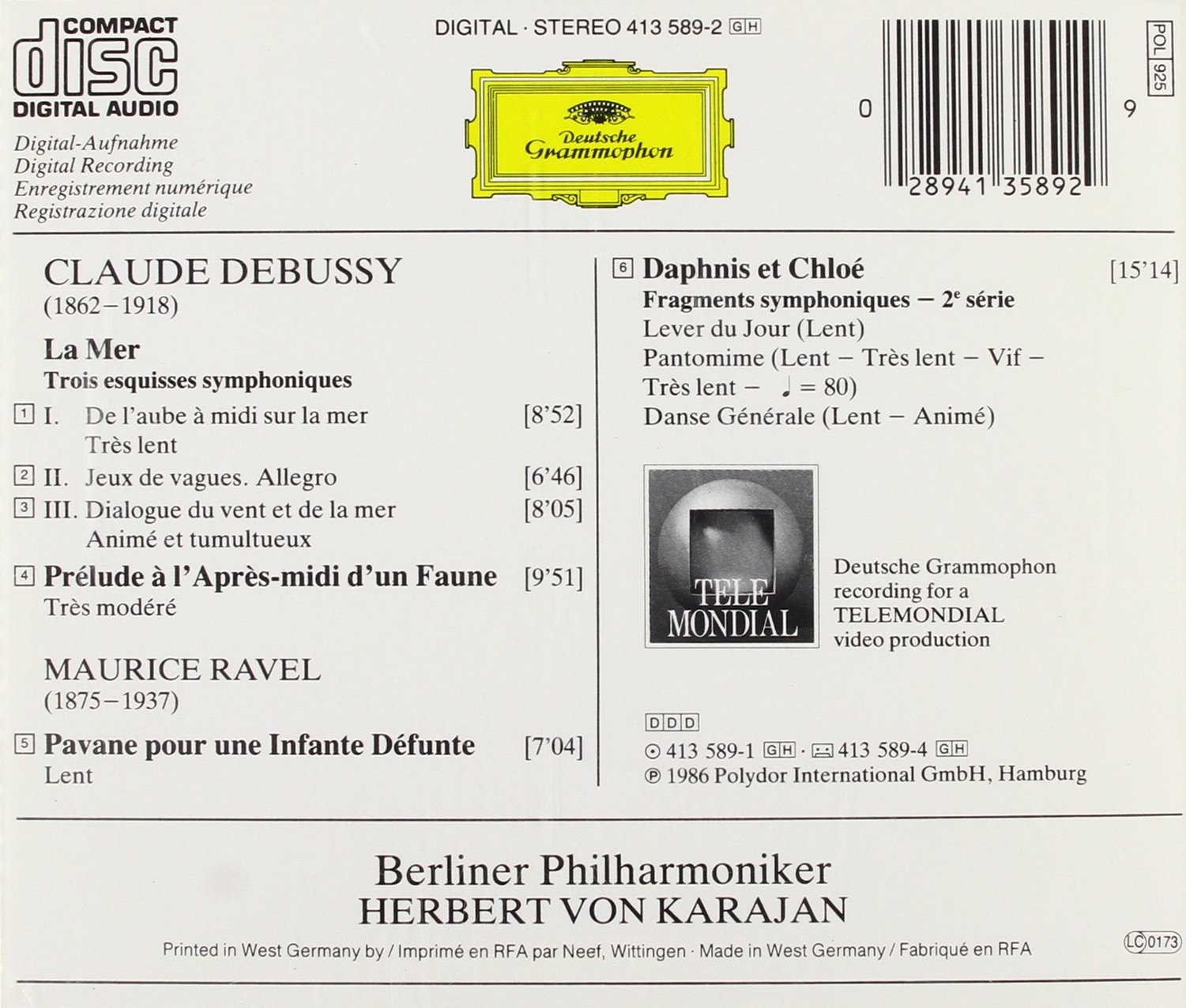Debussy/Ravel-Karajan-la Mer