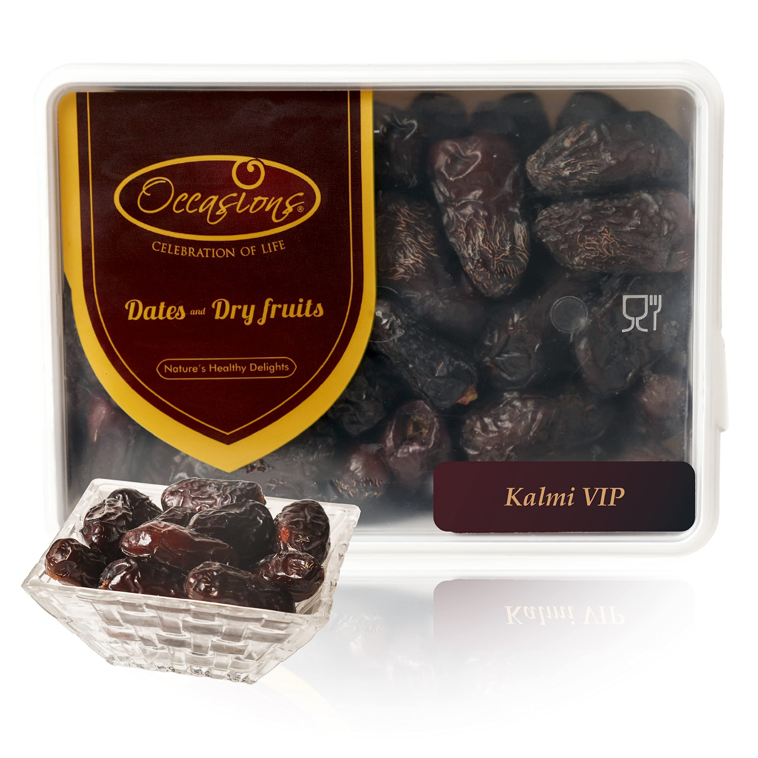 Occasions Kalmi Dates Jumbo 500 grams | Sourced from Saudi Arabia | 100% Naturally Dried & free from any Preservative| All Natural | No Preservatives | No Added Sugar | Gluten Free | Vegan | Plant Based | Non GMO | Dates Dry Fruits | Khajur | Khajoor (B08LQCY1GF) Amazon Price History, Amazon Price Tracker