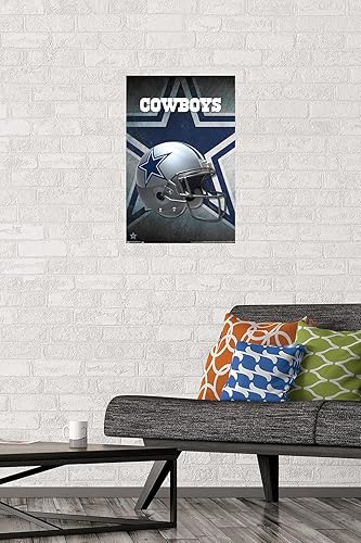 Miniatura 2 de Trends International NFL Dallas Cowboys - Póster de pared con casco 16, 14.725 x 22.375 pulgadas, versión premium sin marco