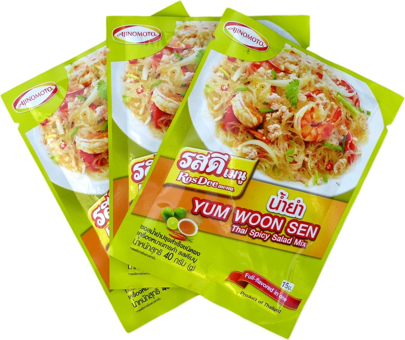 RosDee menu Thai Spicy Salad Powder 3 Pack