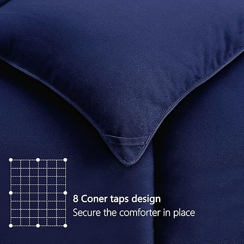Miniatura 27 de Edredón de lujo, refrescante/suave/abrigador/de plumón alternativo en espiral 4D, 8 correas en las esquinas, para cualquier temporada/estilo Edredón