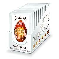 Vista 6 de Justin's Paquete de 20 unidades de chocolate con avellana y mantequilla de almendras y almendras de arce