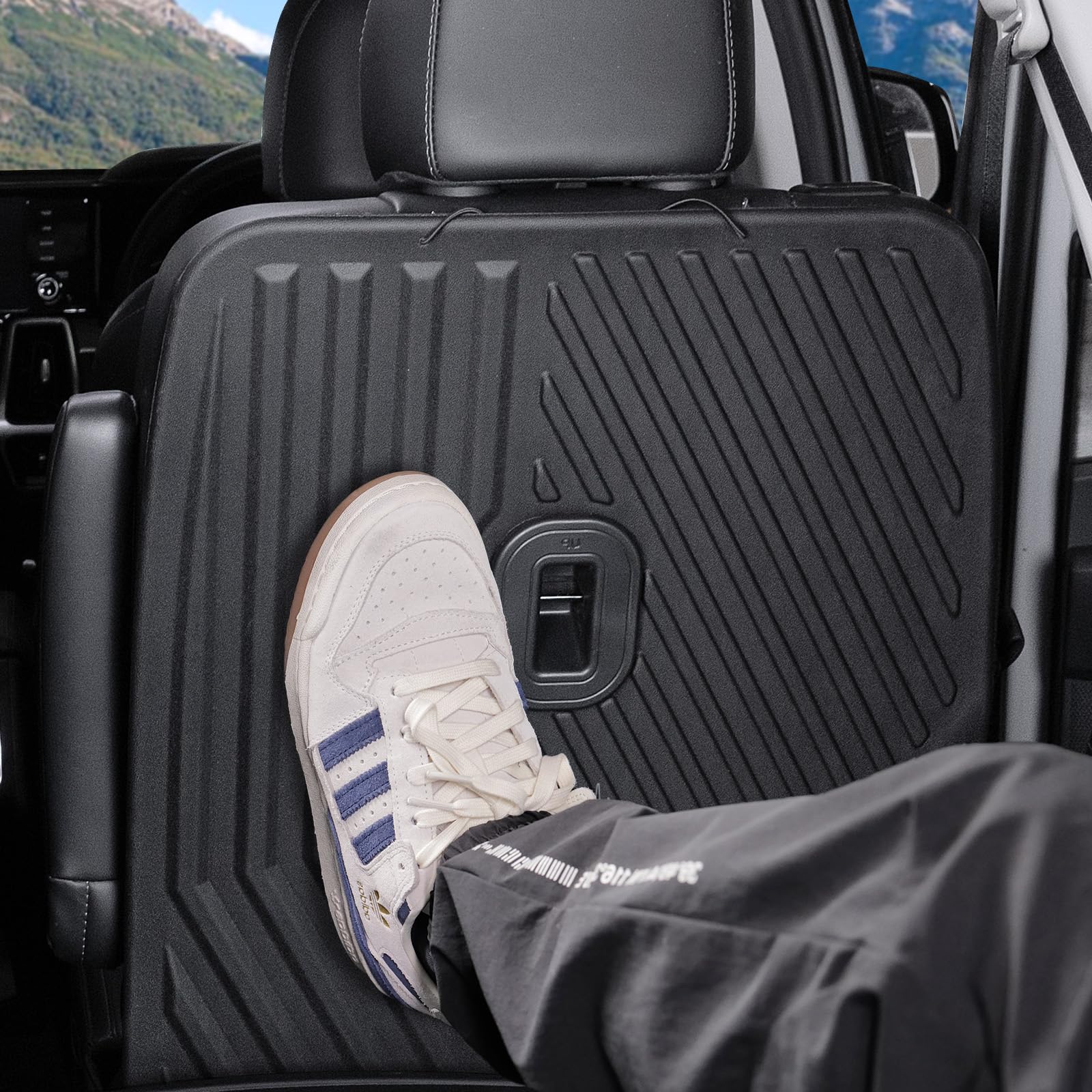 Thinzyou Floor & Cargo Mats For 2021-2026 Kia Sorento – TPE Waterproof Trunk Mat With Backrest Protector, Fits 6 & 7 Seats (Not Hybrid) - View #11
