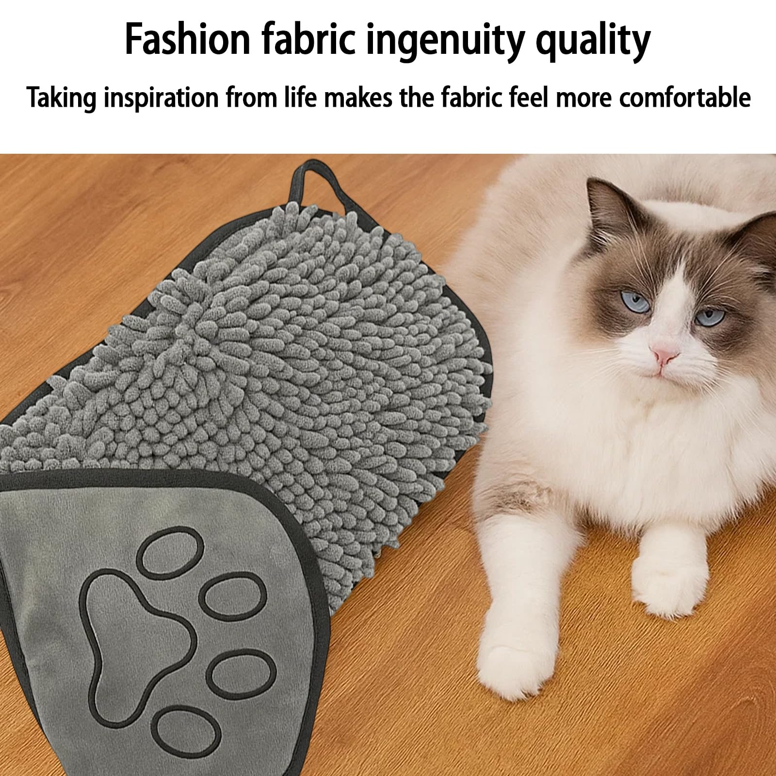 Dog Towel, Dog Towels for Drying Dogs Dog Towels, Dog Drying Robe, Thicker Than Most, Super Soft Microfibre - Image 3