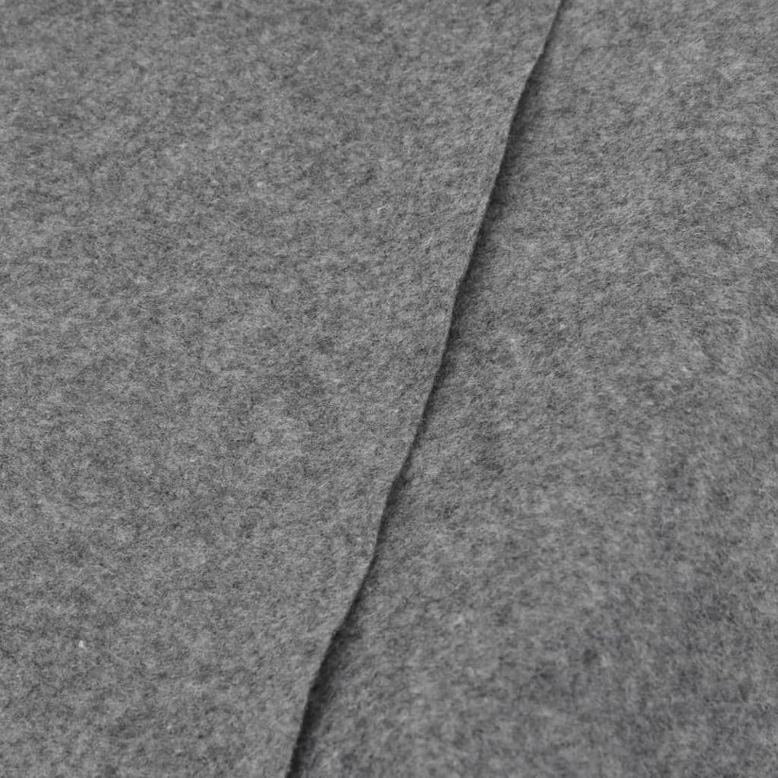 Homgoday Tapiz de Suelo Piscina geotextil poliéster Gris Claro 500x250cm Cubiertas para Piscina Casa y jardín
