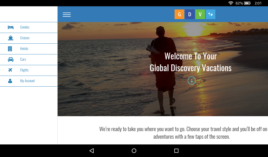 Global Discovery Vacations App on Amazon Appstore