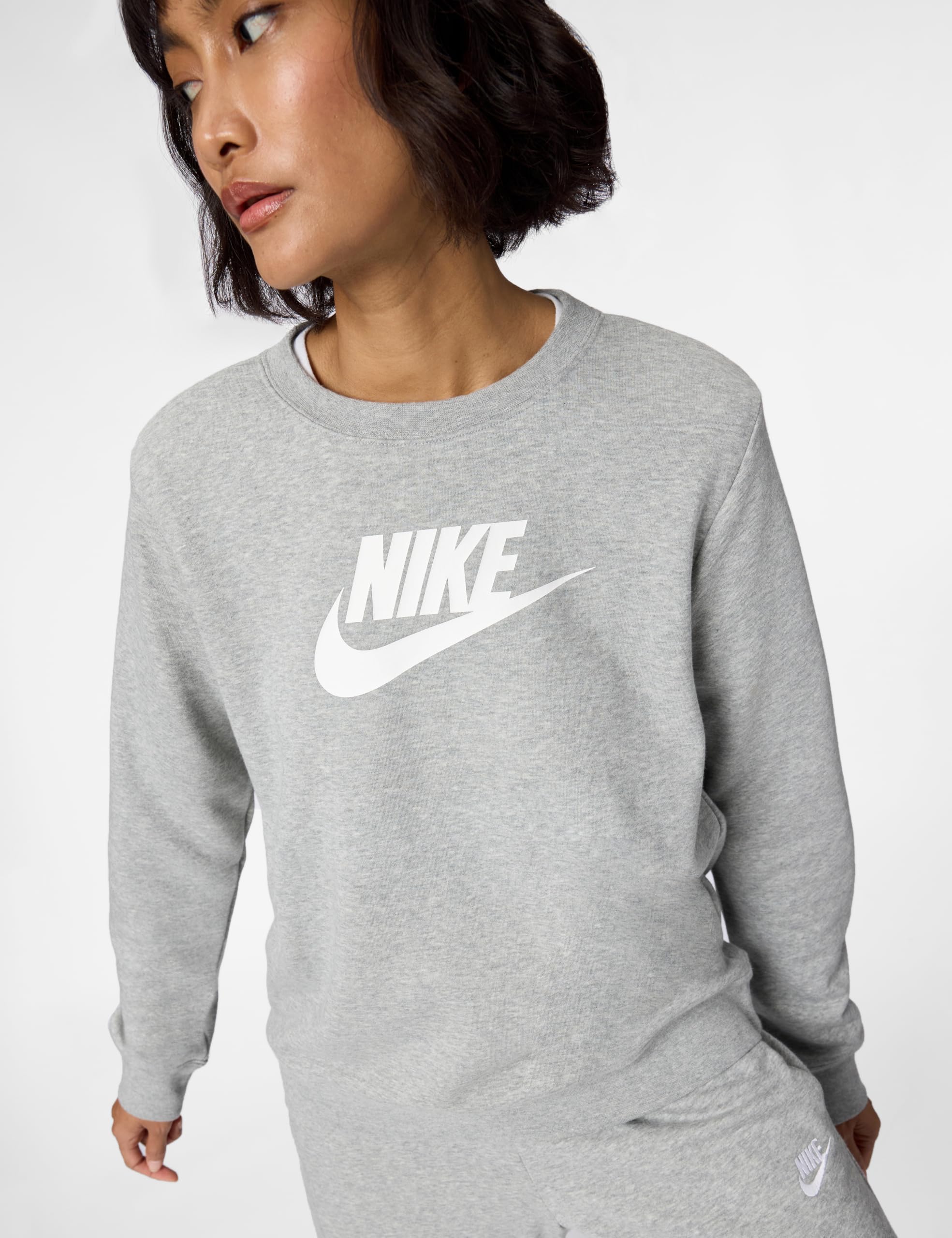 Nike W NSW Club FLC Gx Std Crew Maglia Lunga Donna (Pacco da 1)