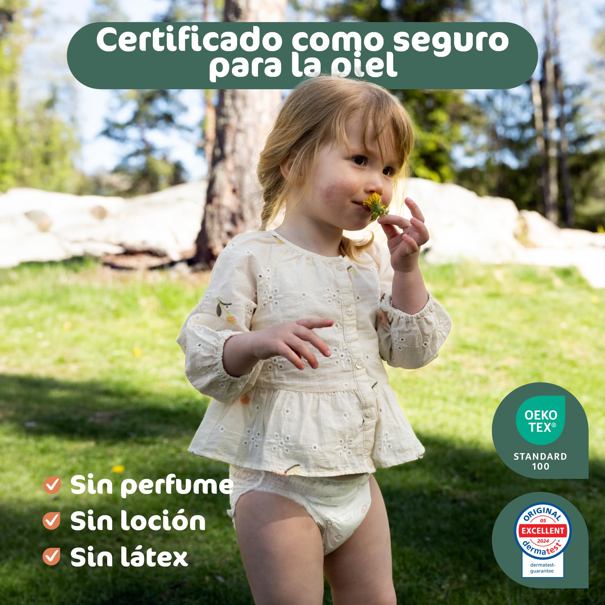 Naty FreeMovers Pañales Braguita, Talla 5 (12–18kg), 80 unidades | Para Piel Sensible, Bebé Pants Hipoalergénicos, Hasta 12 Horas de Protección contra Fugas, Suaves, Sin Perfume, Elástica