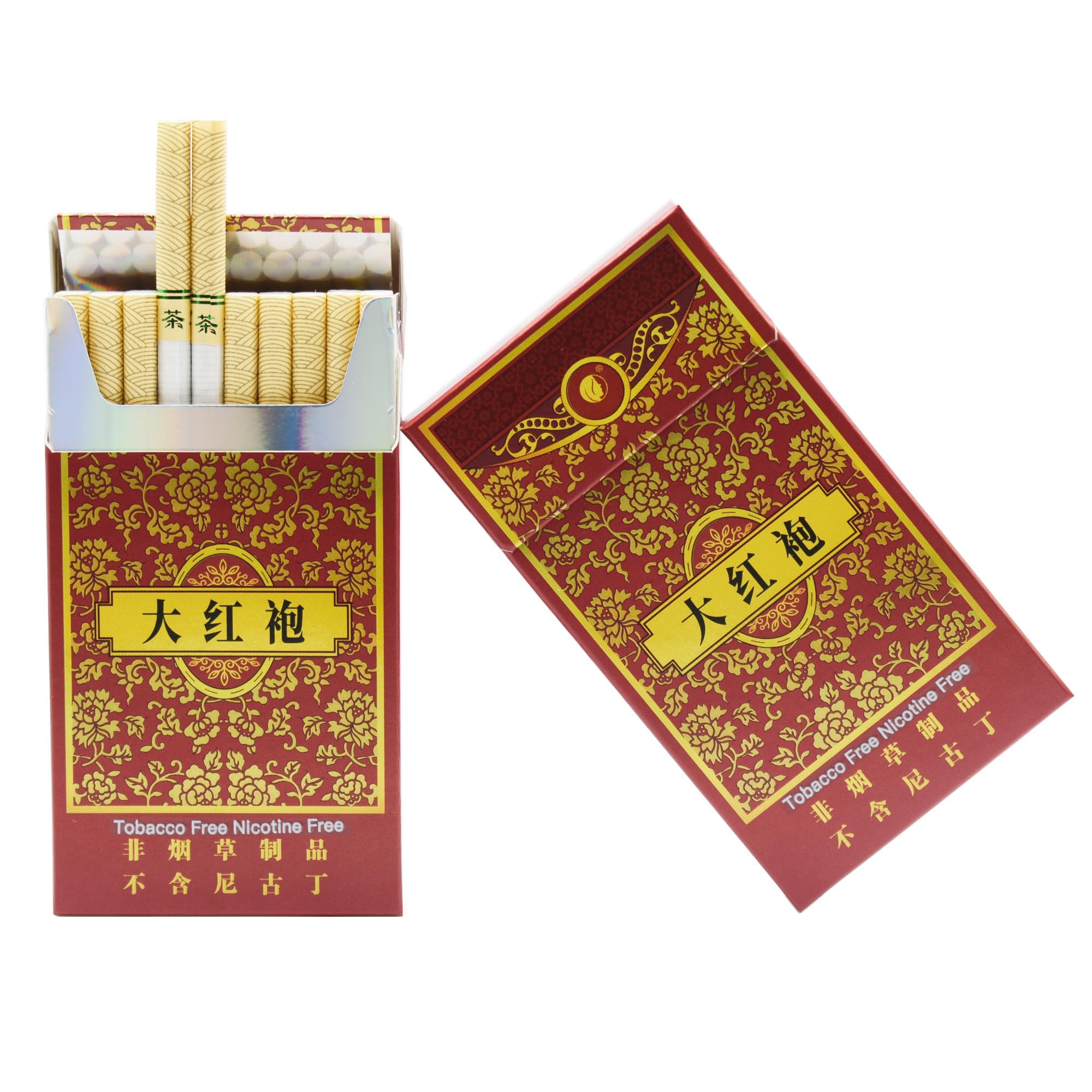 Wild Tea Herbal Cigarettes - Tobacco and Nicotine Free - 2 Packs 40 Smokes