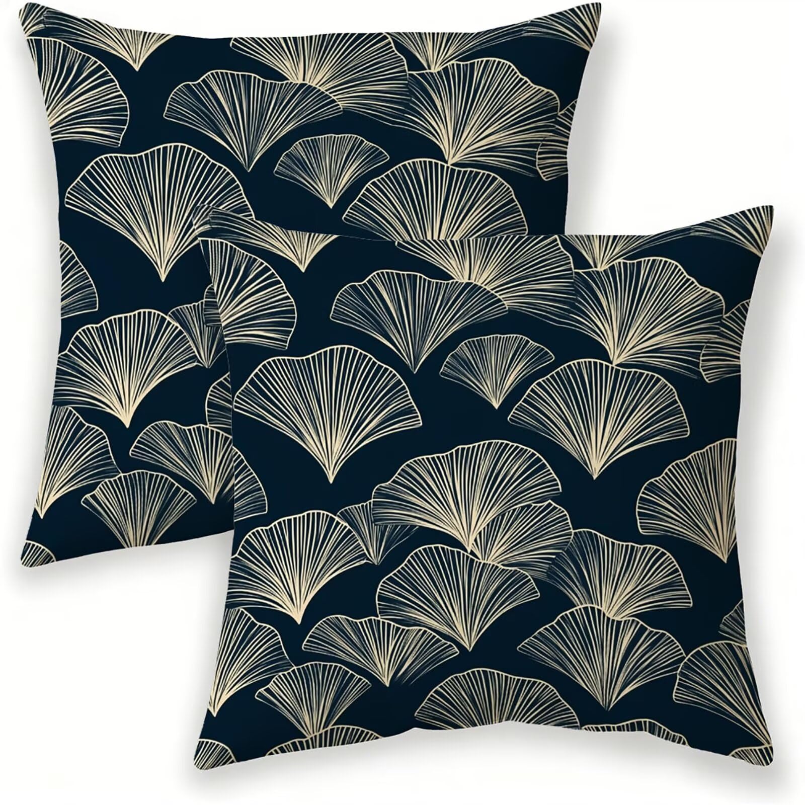 Coussin de jardin imperméable 40x40 cm et housse en lin déco pour terrasse et canapé