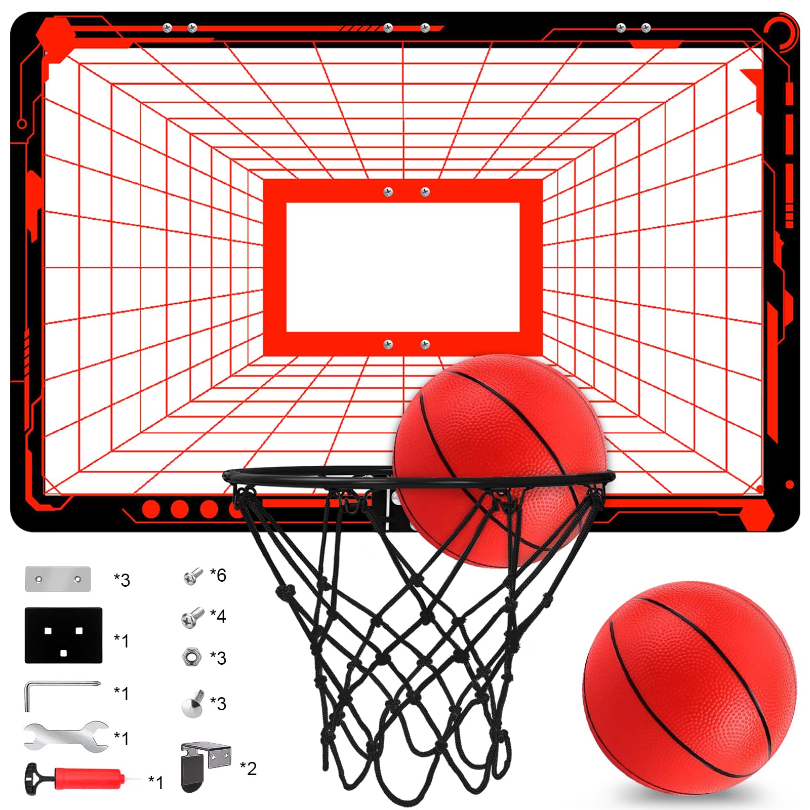 Großes Basketballkorb Indoor Set