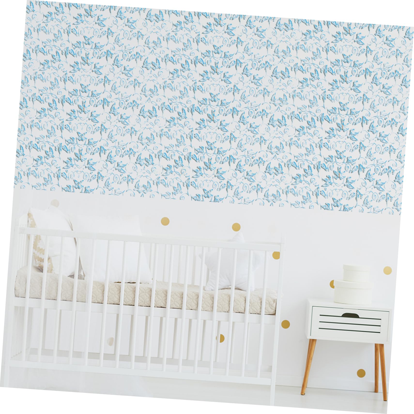 Operitacx 5 Stück Druckzylinder wandsticker tapetenkleister Wanddesign Wandfarbe Wandmalrolle geprägt malen texturiert gemustert Rollen für dekorative Texturwalze Gummiwalze lackieren Blue