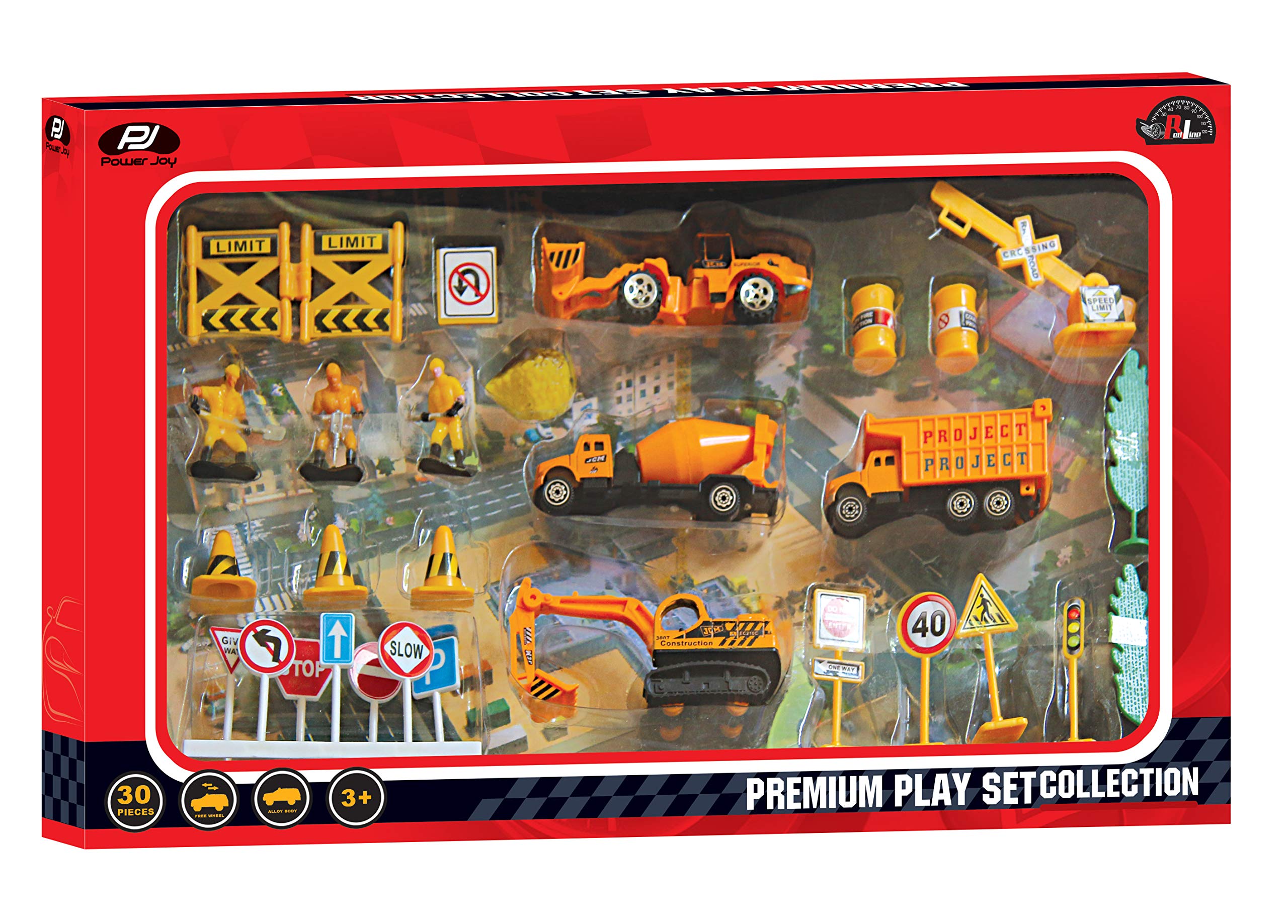 PJ Power Joy Vroom Deluxe Playset , Pack Of 1, 6 Assortments