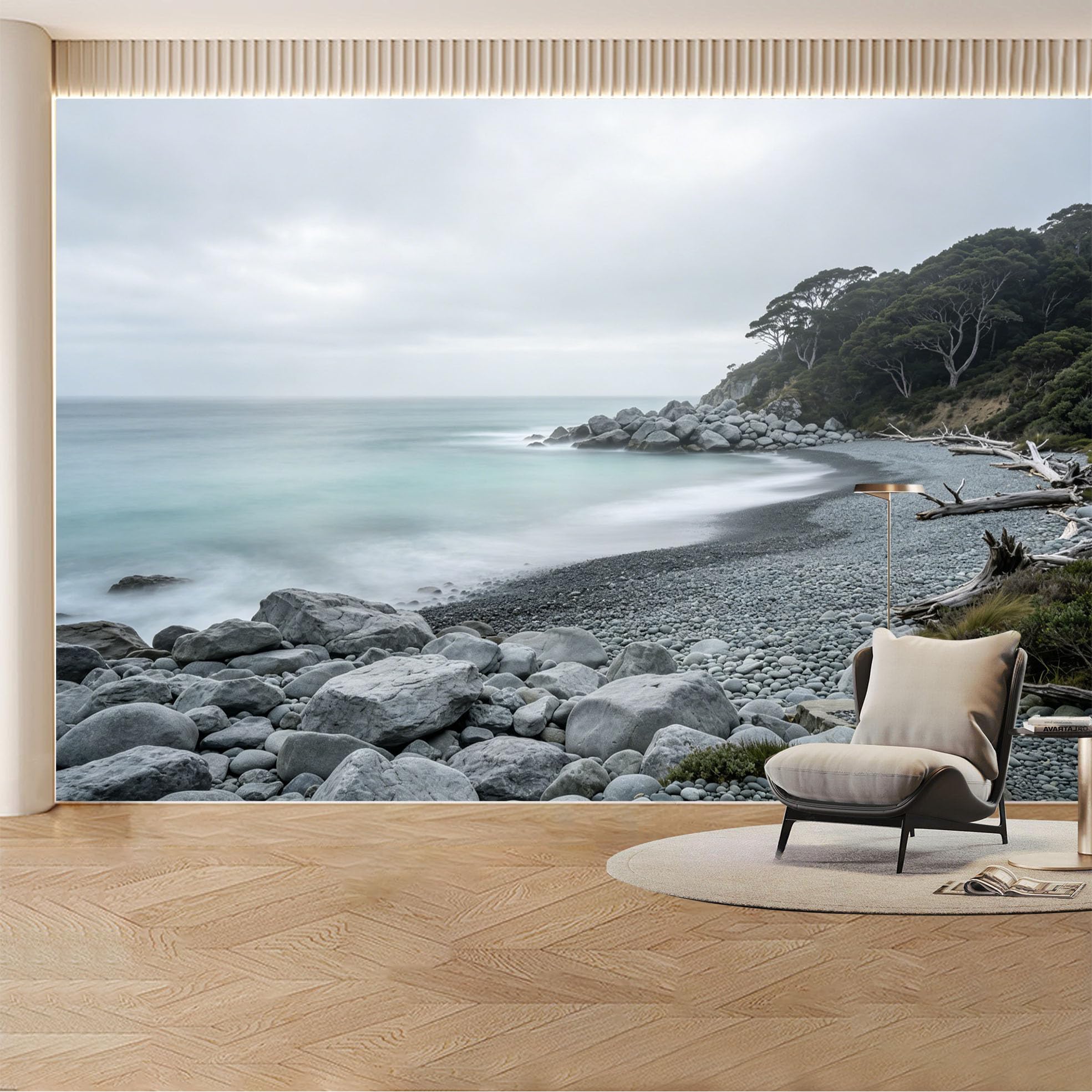 Custom Wall Mural Wallpaper Wild Horses Canyon Mountain Landscape Nature 3D Effect Wall Decor Large Wall Art Sunset Misty Removable SelfAdhesive Large Photo for Living Room， Bedroom， Office