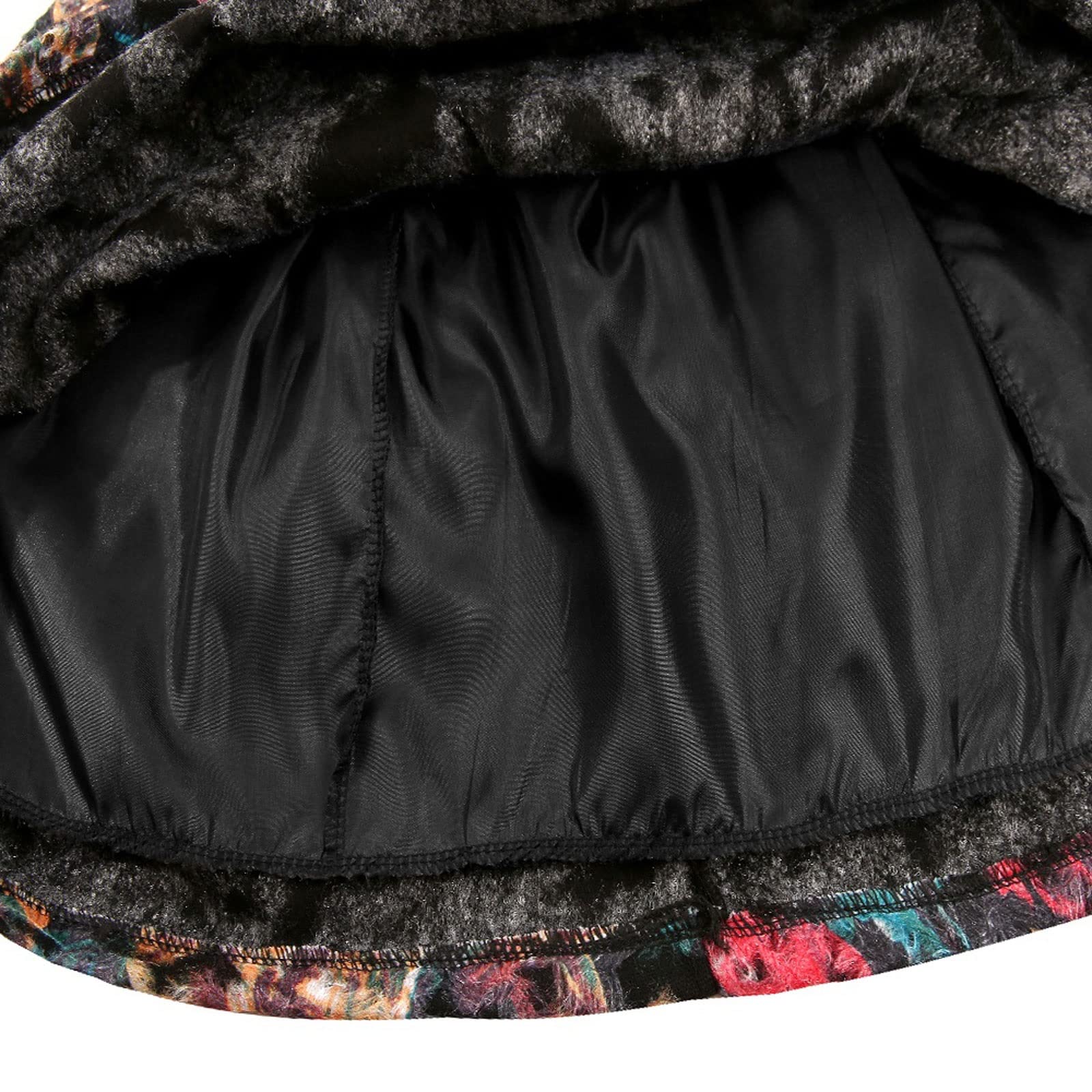 Falda vintage de lana con flores de cintura alta, elegante, plisada, para primavera, otoño