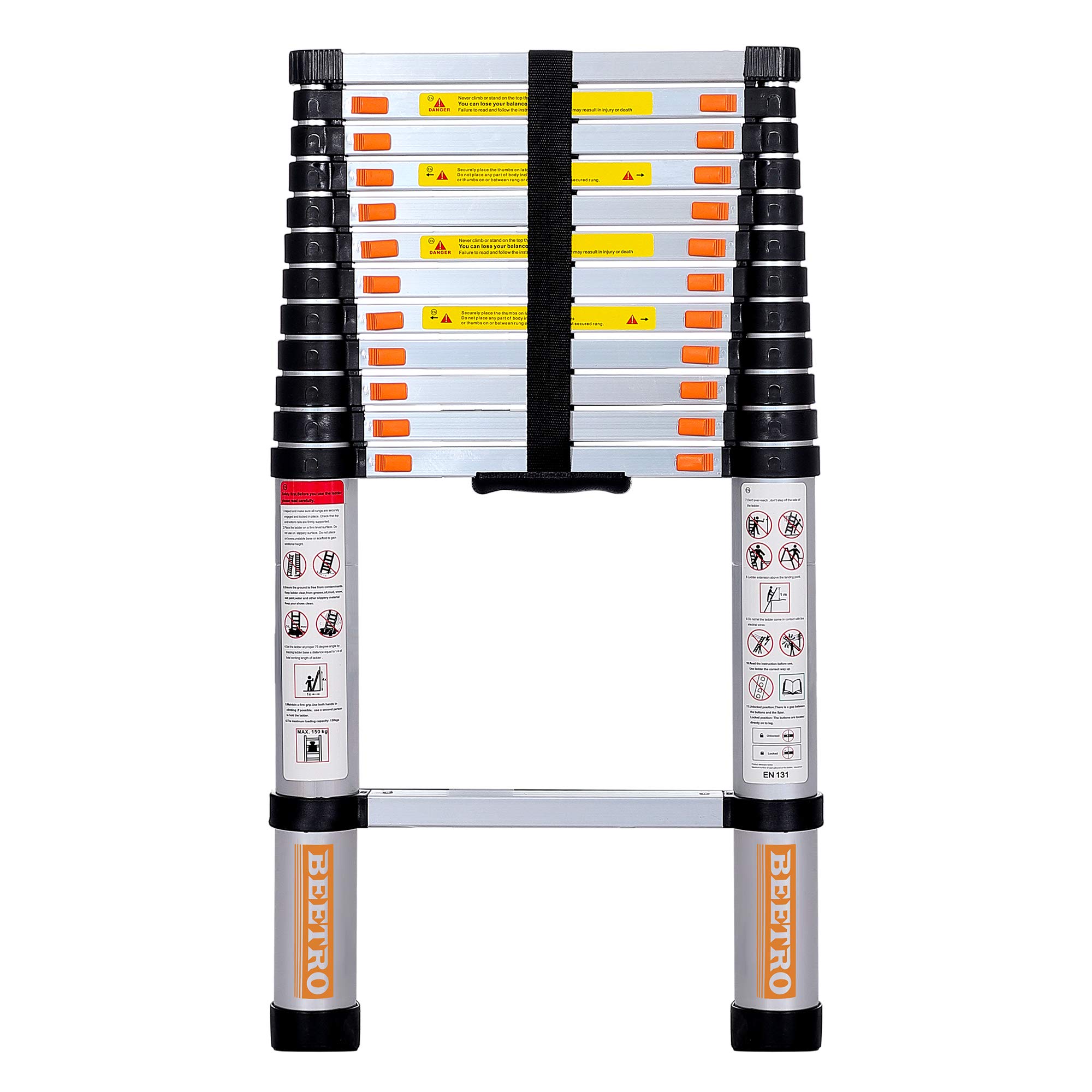 Buy BEETRO 12.5ft Aluminum Telescoping Ladder, Extension Folding Ladder