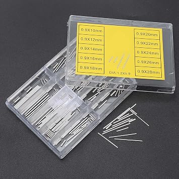 Watch Tube Link Pin, Watchband Connecting Shaft Watch Bracelet Connecting Shaft Watch Tube Bar Watch Parts with a Box for Watch Repair Shop