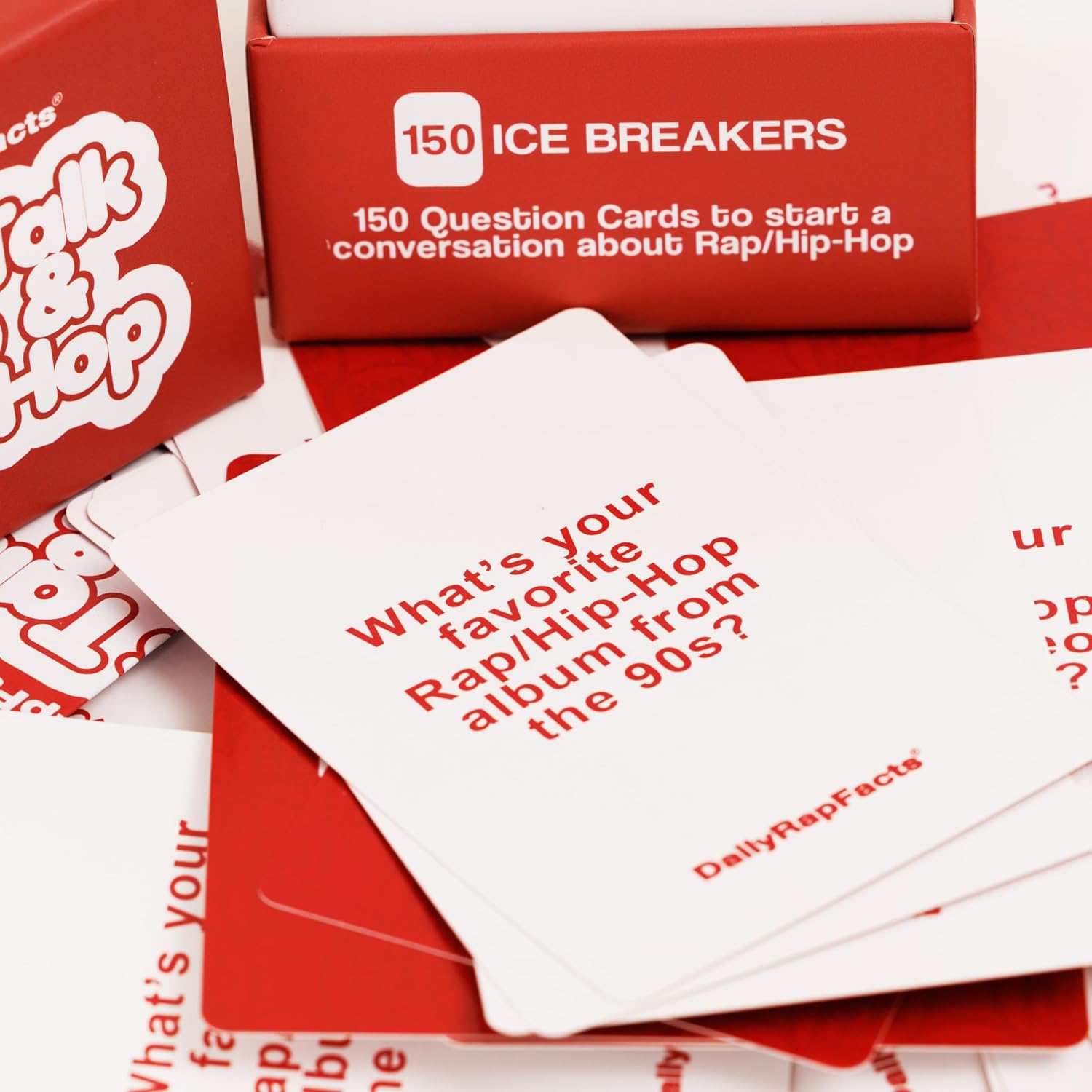 DailyRapFacts Let's Talk Rap & Hip-Hop: 150 Conversation Cards on Rap/Hip Hop for Friends, Families, Couples, and Fans