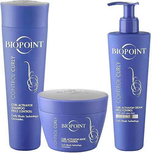 BIOPOINT Control Curly Cream, máscara y champú