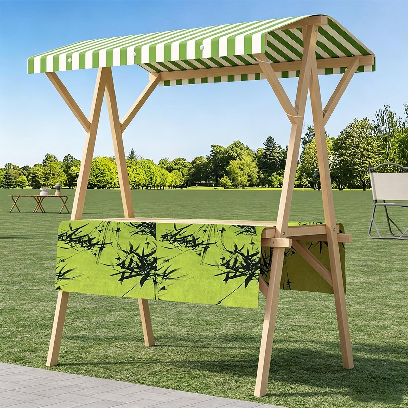 Foldable Farmers Market Stand with Canopy