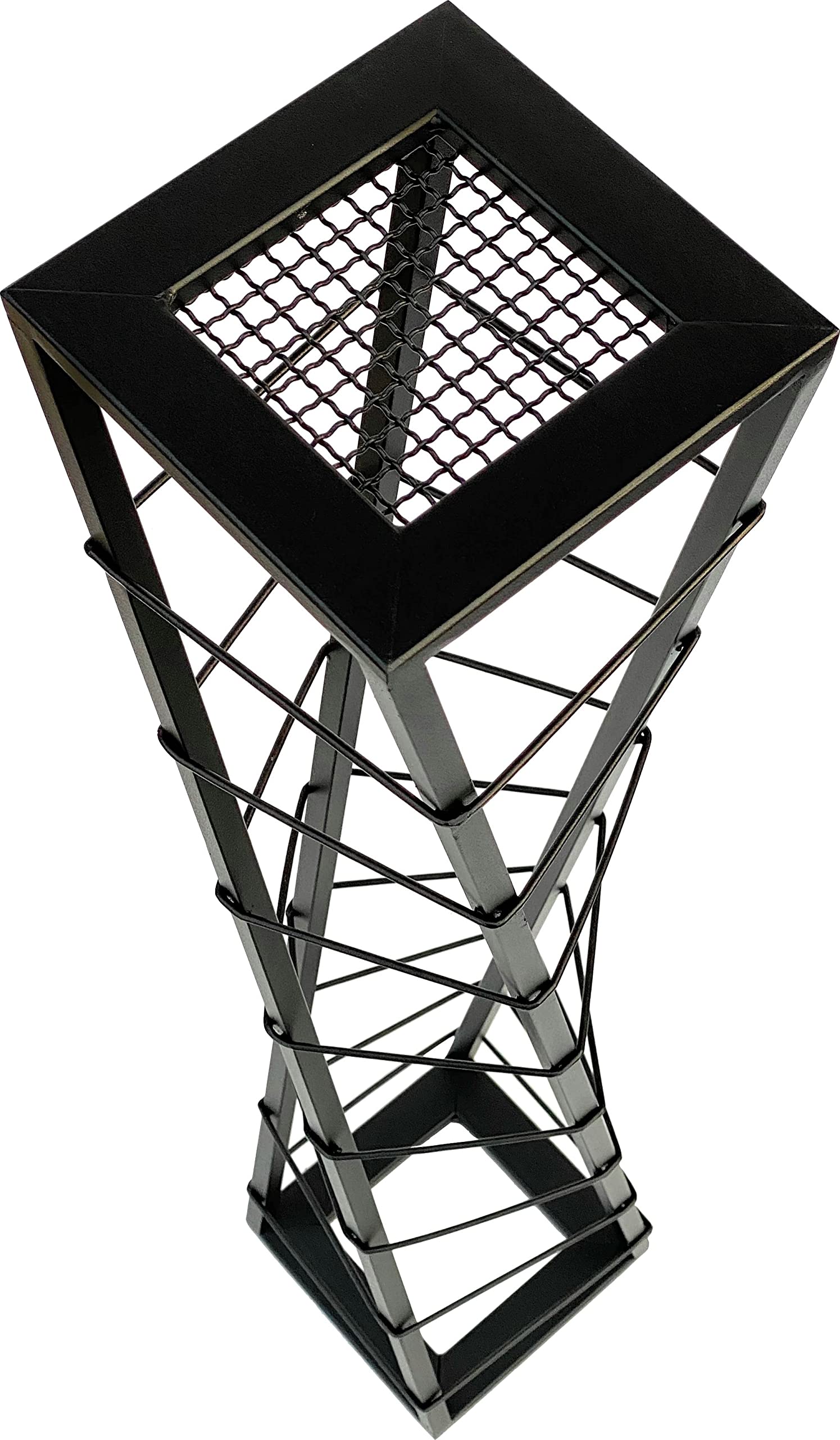 Vilde Wijnrek flessenstandaard wijnhouder flessenrek wijnflessenhouder van metaal voor 6 flessen zwart 27x13x84,5 cm