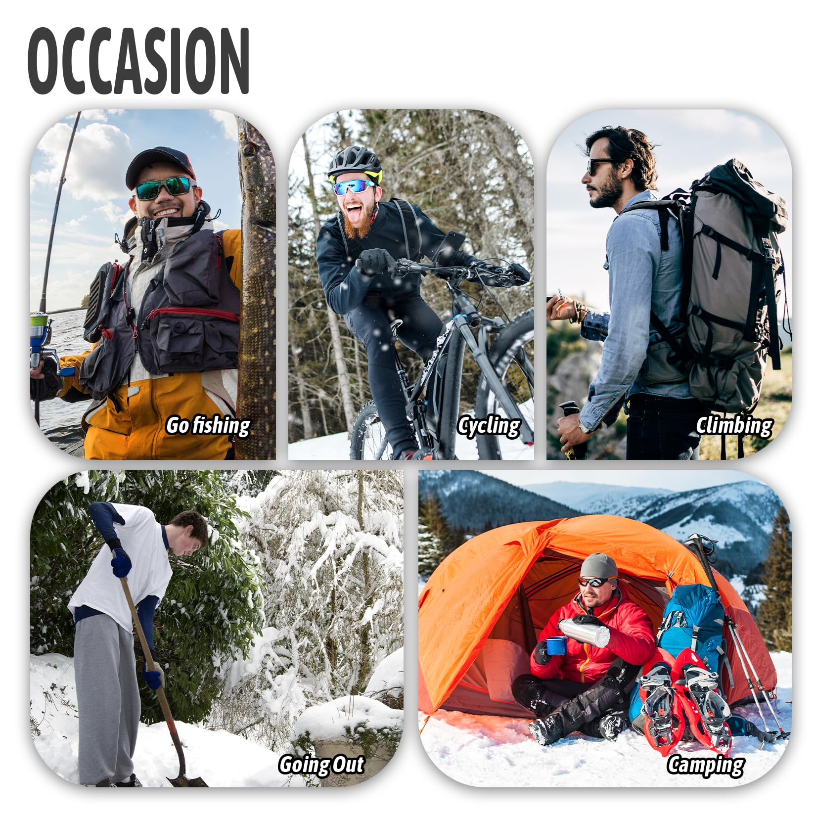 Littleplum Winterschuhe Herren Winterstiefel Wanderschuhe Trekking Warm Gefüttert Schneestiefel für Outdoor