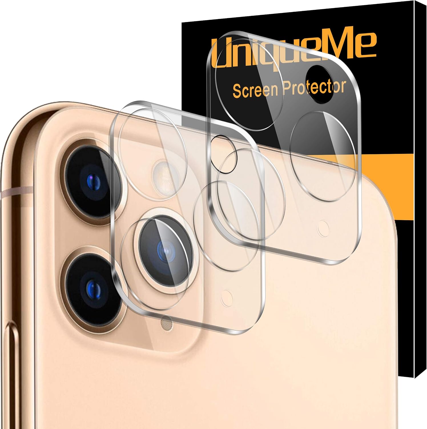 [ 1 Pack] UniqueMe Camera Lens Protector for iPhone 11 Pro/iPhone 11 Pro Max Tempered Glass [NEW VERSION]