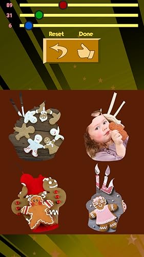Colagem de fotos de pão de gengibre