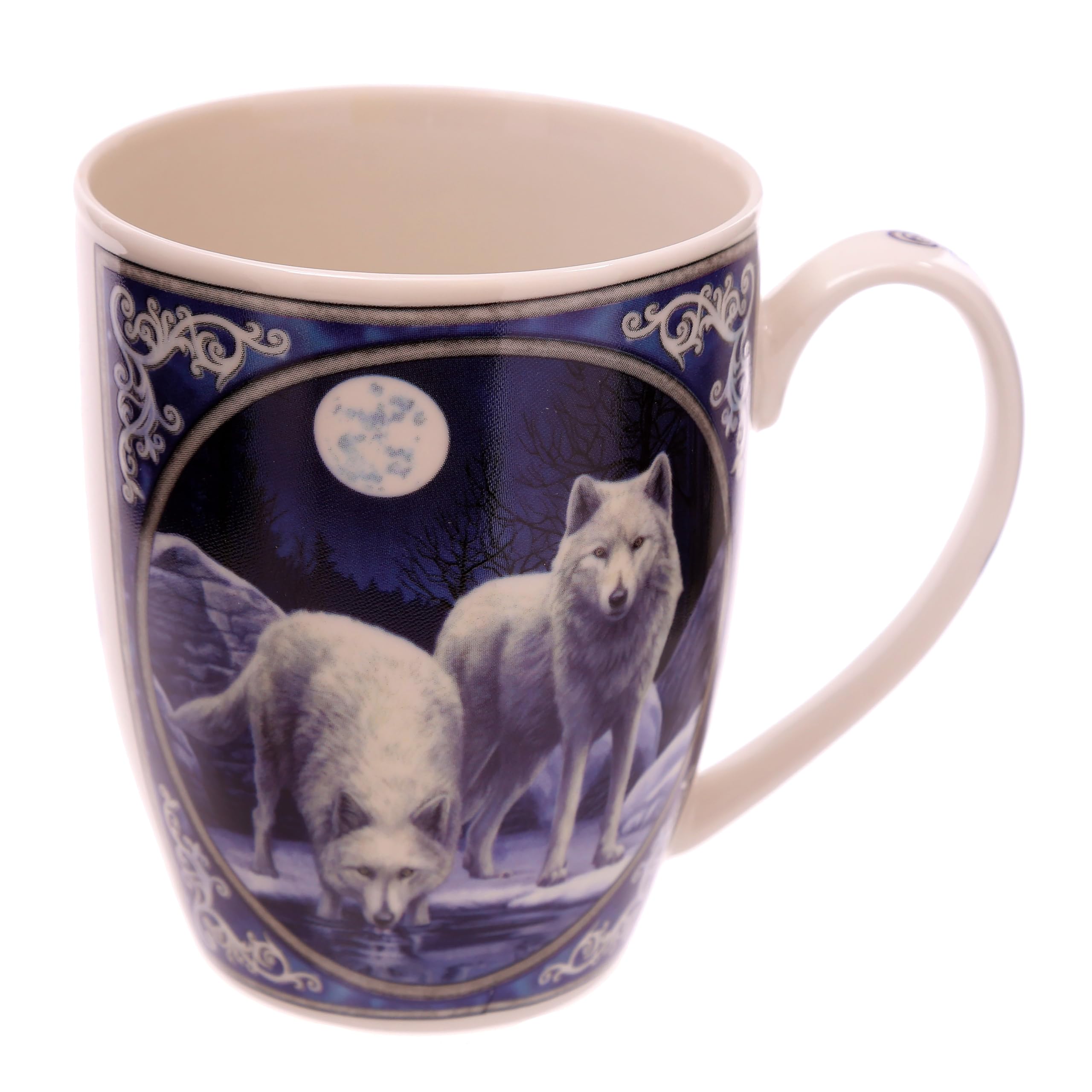 Puckator Lisa Parker Winter Krieger Wolf Porzellan Tasse Höhe 10cm Breite 11.5cm Tiefe 8cm