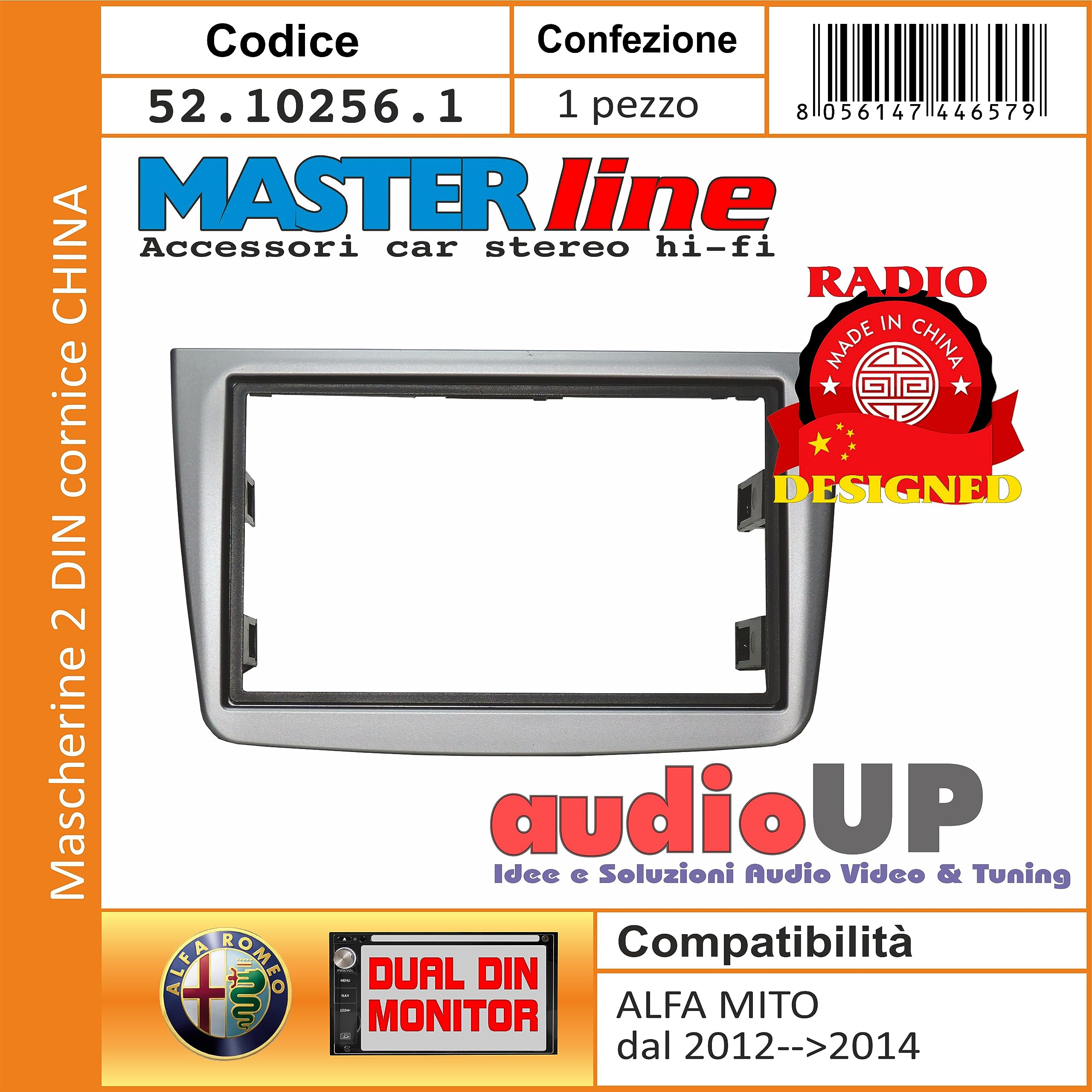 Mascherina Autoradio 1 DIN Grigio Per Fiat Multipla - Adattatore Per Autoradio Aftermarket - Foto 11
