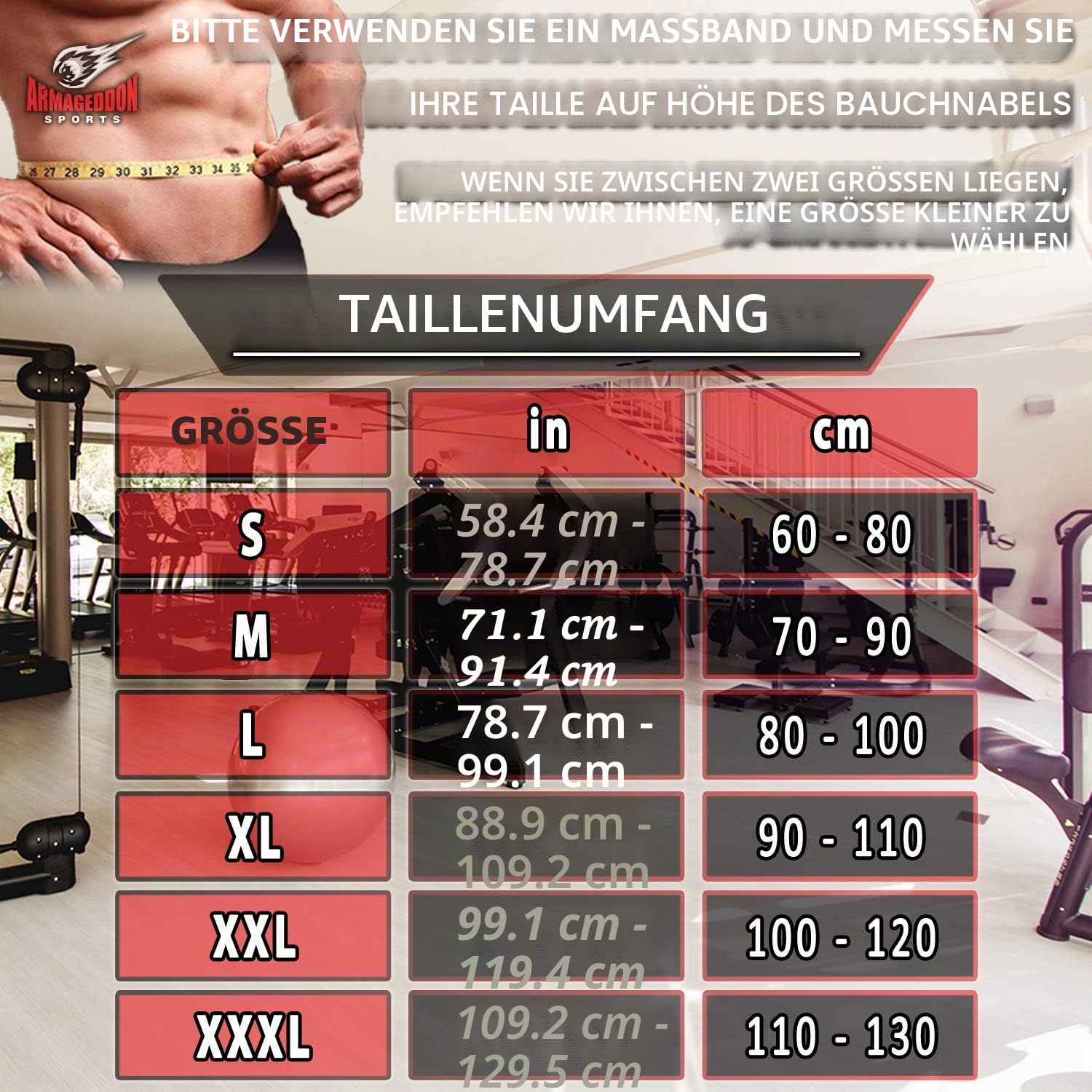 ARMAGEDDON 15cm Leder Gewichthebergürtel für Sportler & Fitnessbegeisterte | Verstellbaren mit 8 Löchern Gym Gürtel für Deadlifts, Kniebeugen, Powerlifting, Bodybuilding, CrossFit & Krafttraining