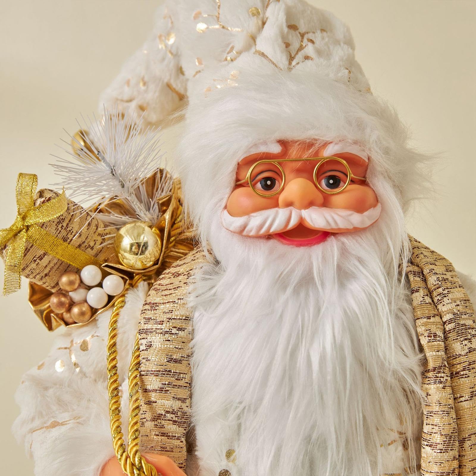 Oshhni Figurine de Père Noël, Décorations de Noël pour Cheminée Intérieure, 45 cm