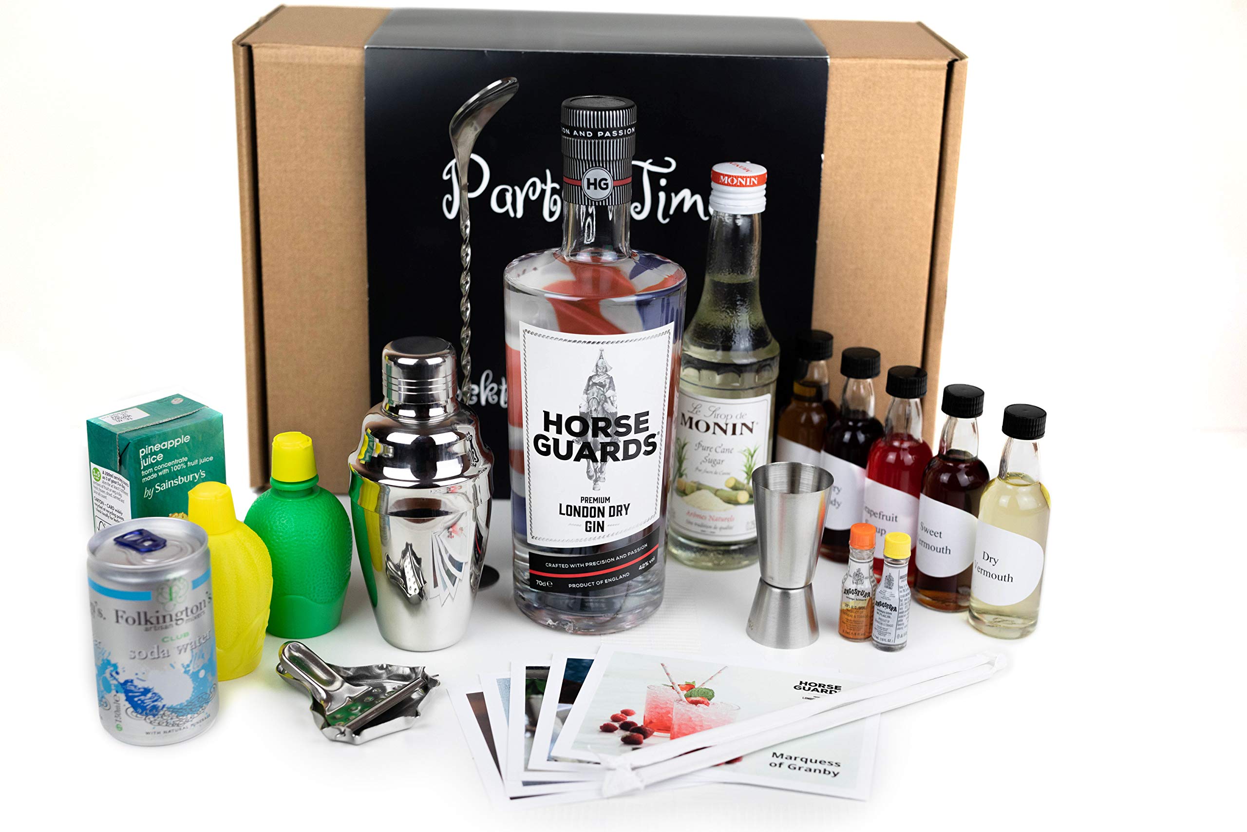 Buy Horse Guards Premium London Dry Gin 70cl with Gin Cocktail Making