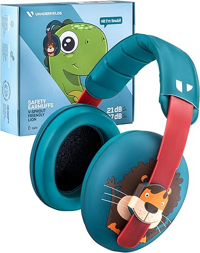 Vanderfields Baby Ear Protection Toddler - Baby Ear Muffs Noise Protection Infant - 22dB NRR - Age 3 Months 2 Years