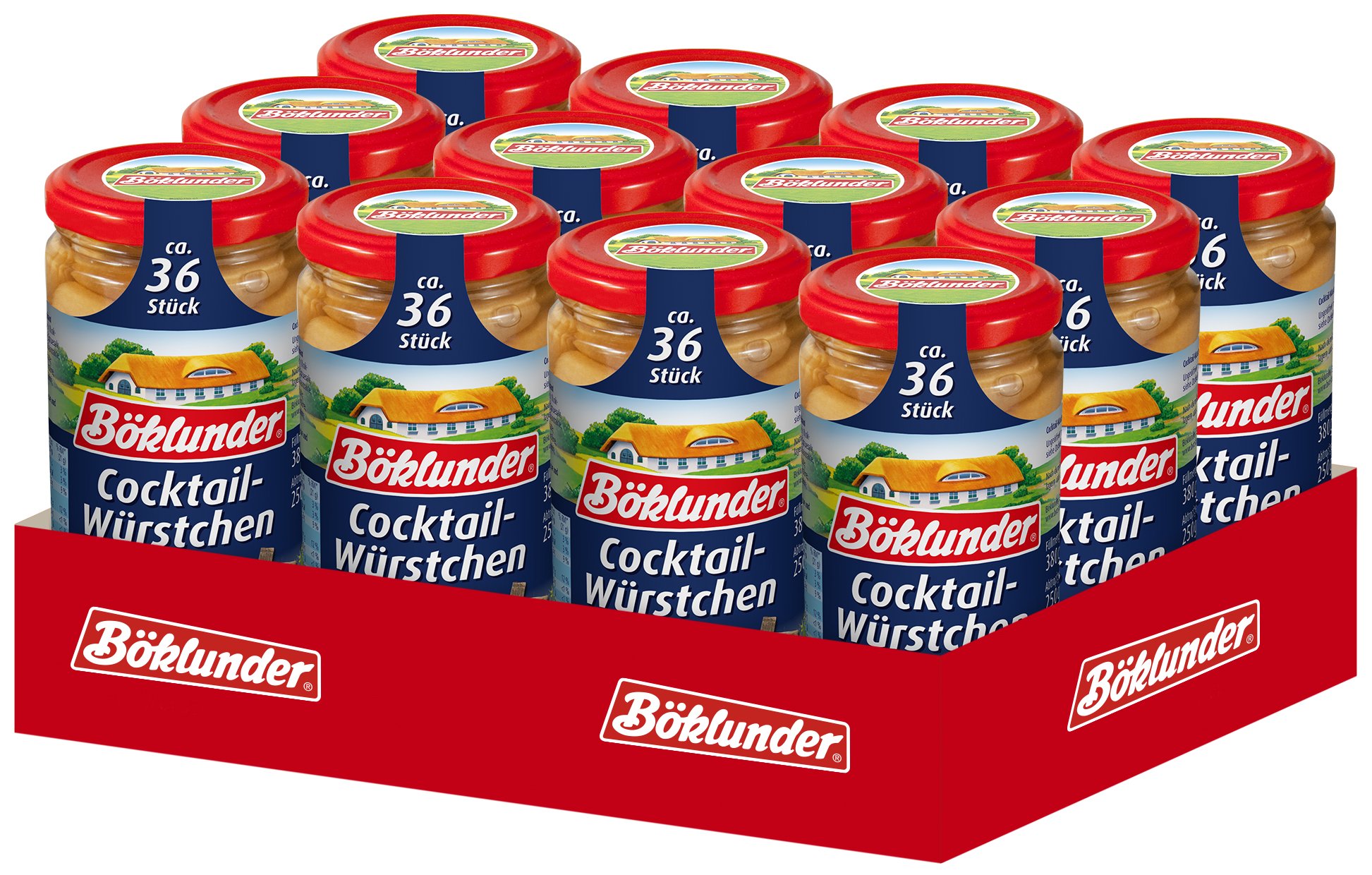 Böklunder Salchichas de cóctel, 12 unidades (12 x 250 g)