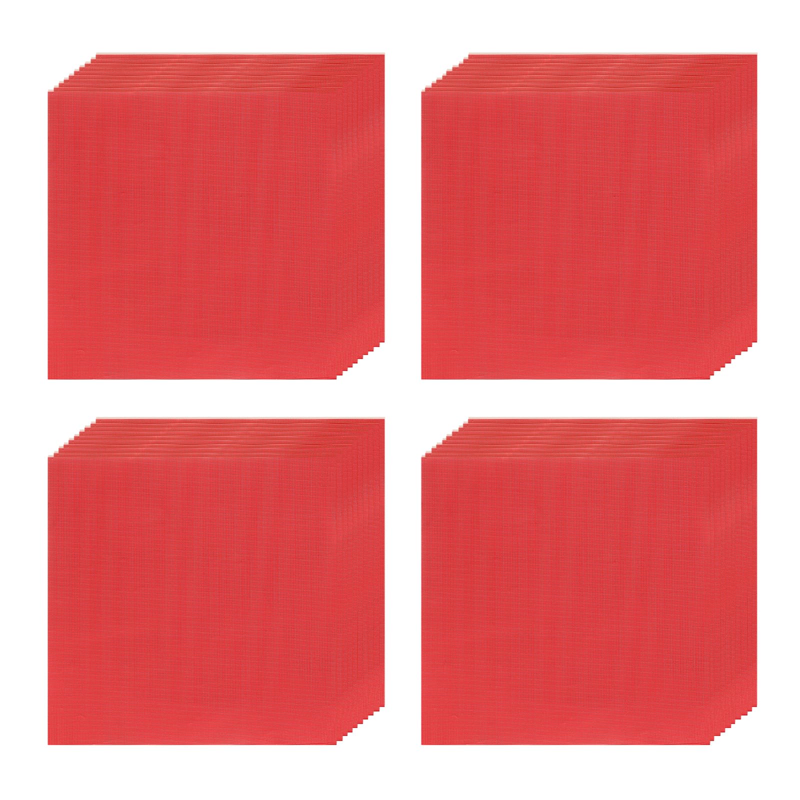 sourcing map 100pcs Foil Candy Wrappers, 4 x 4 Inch Chocolate Bar Wrappers, Aluminum Foil Paper for Caramel Candy Packaging Decoration (Red, Fine Grid)