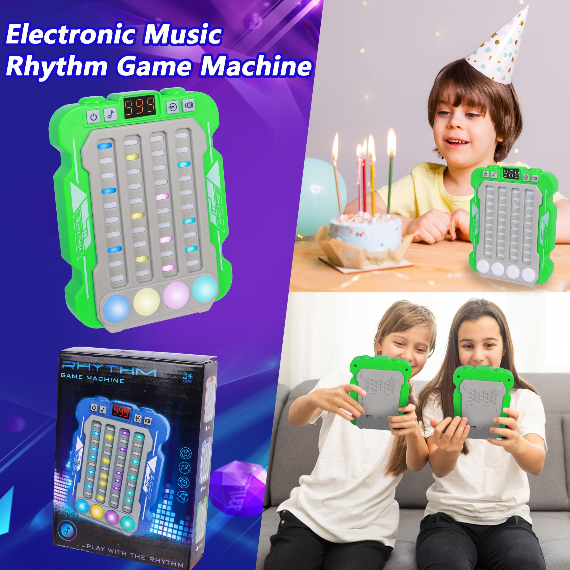Quick Push Game Rhythm Master,contrôleur De Jeu De Rythme, Jouet Sensoriel Fidget, Jeu De Table Interactif À Boutons, Jouet Sensoriel Portable avec Quick Push Game Rhythm Master,contrôleur De Jeu De Rythme, Jouet Sensoriel Fidget, Jeu De Table Interactif À Boutons, Jouet Sensoriel Portable avec