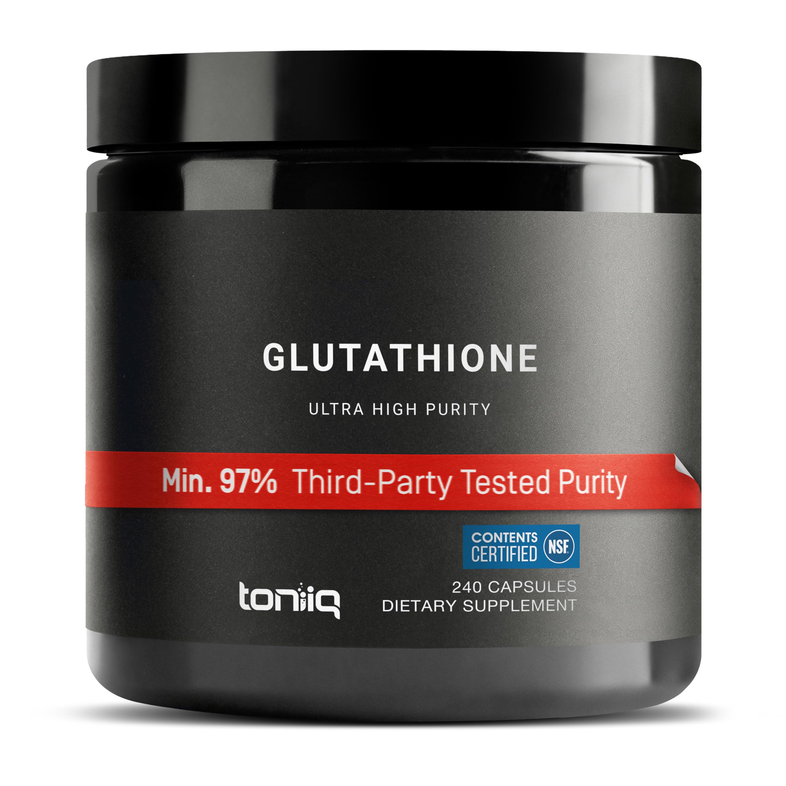 Amazon.com: Toniiq NSF Certified Ultra High Strength Glutathione Capsules -  1000mg Concentrated Formula - 98%+ Purified and Bioavailable - Non-GMO  Fermentation