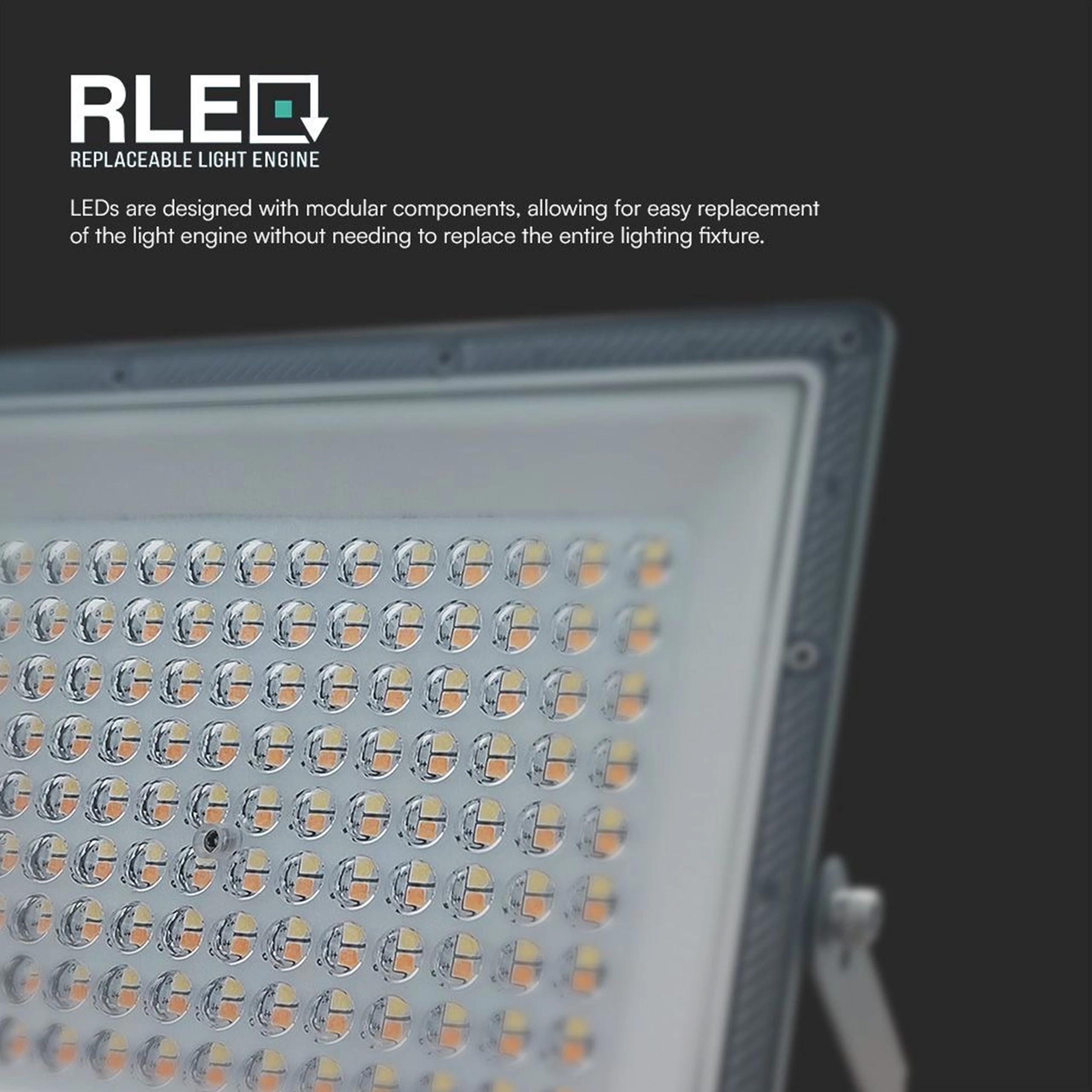 V-TAC Faro LED da Esterno 100W - [Chip Samsung + Tecnologia RLE] - 8150 Lumen - IP65 - Proiettore Faretto LED Nero Casa, Giardino, Garage, Magazzino - Luce CCT 3 IN 1 Calda, Fredda o Naturale