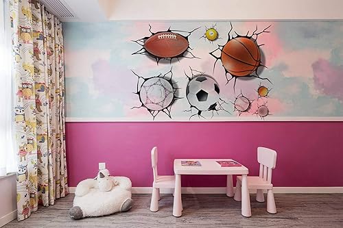 Miniatura 4 de Adhesivo 3D autoadhesivo extraíble para pared, vinilo decorativo (boca de tiburón vívido (23.6 x 35.4 pulgadas)