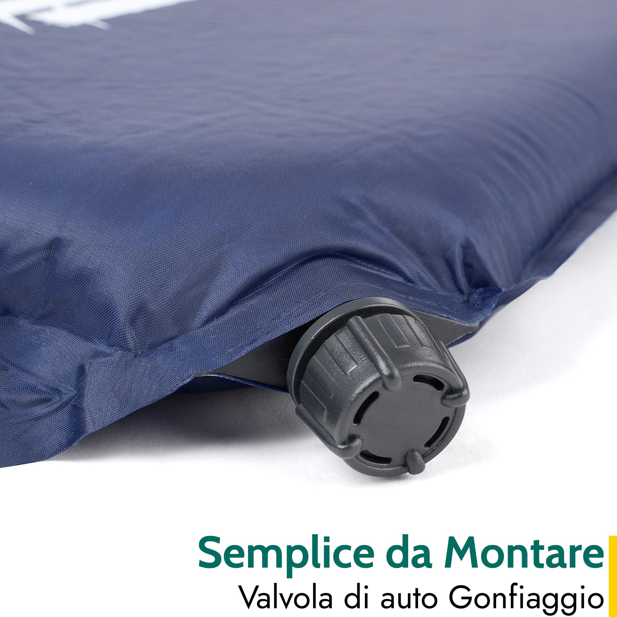 Trail Materassino Gonfiabile da Campeggio Dippio, Materassino Autogonfiante in Memory Foam da 5 cm di Spessore, Materassino da Campeggio Leggero e con Borsa per Il Trasporto