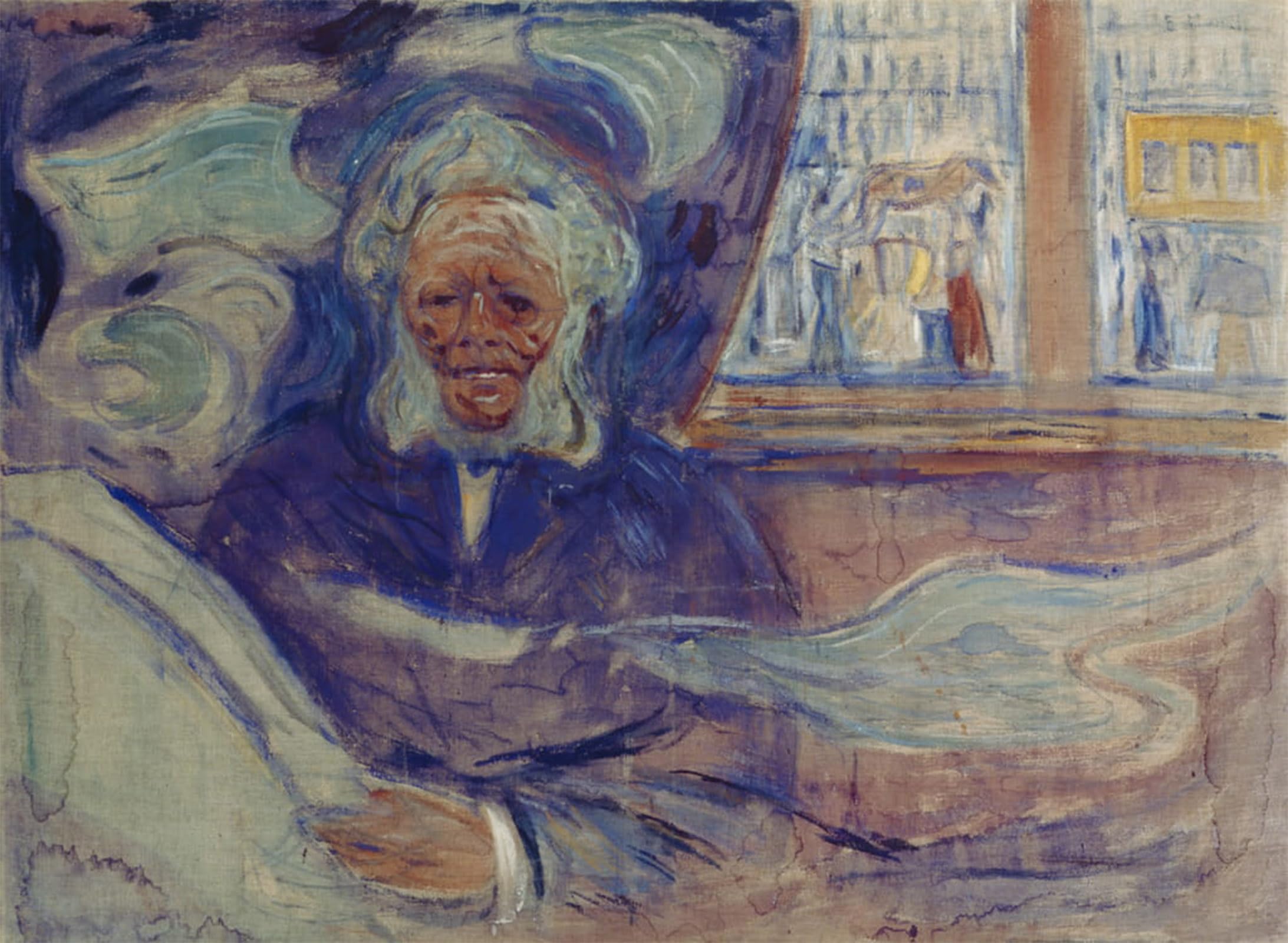 POSTERIIk Famous Print Pop Art Wall Art Graffiti Ibsen At Grand Cafe by Edvard Munch Art Prints for Home Decor 60x90cm