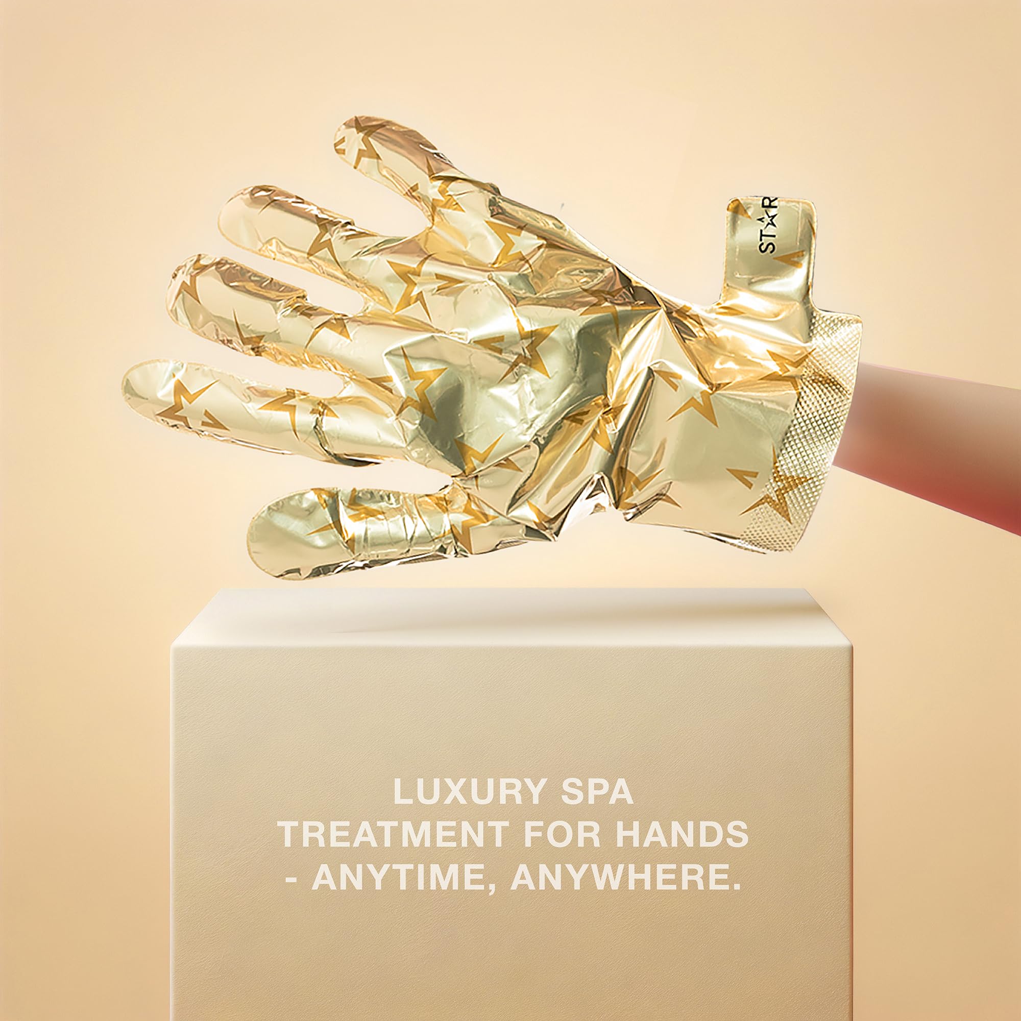 STARSKIN VIP Gold Handmaske, 4x16g, Luxuriöse Handpflege mit Sheabutter und Bulgarischem Rosenöl, Feuchtigkeitsspendend, Für alle Hauttypen