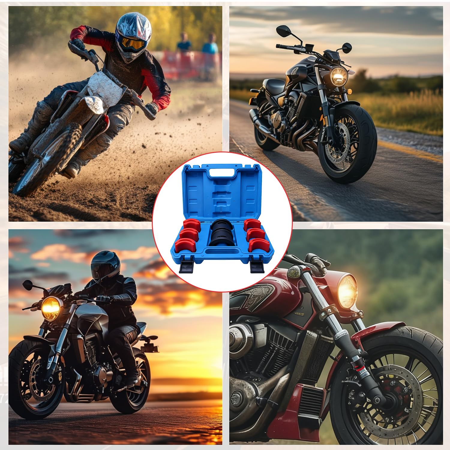 Gabeldichtungstreiber Motorrad Gabel Werkzeug Gabelsimmerring Eintreiber 35-50mm