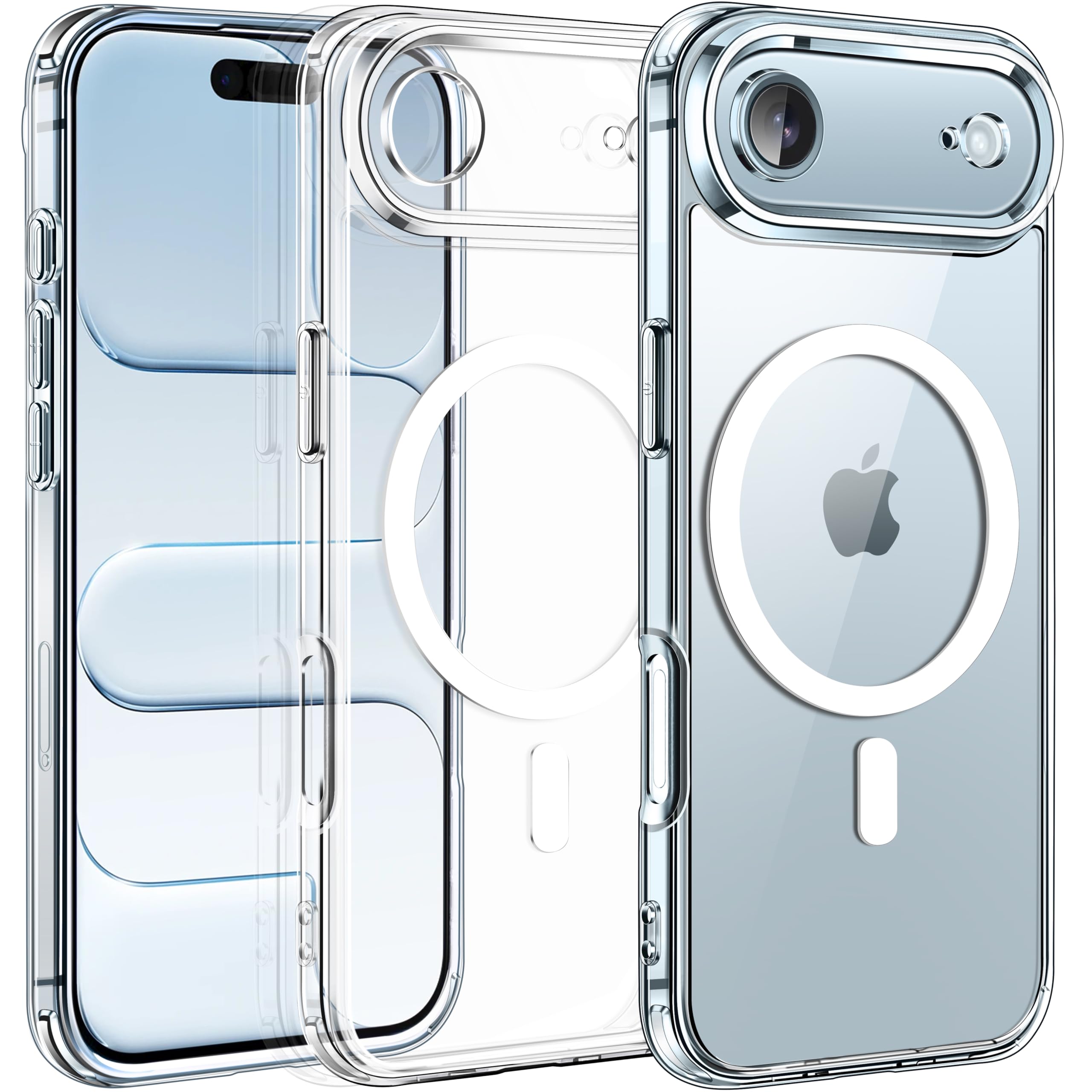 iVoler Chiaro Cover Magnetica per iPhone Air/ 17 Air 6.5 Pollici, Compatibile con MagSafe, [Anti Ingiallimento] [Antiurto di Grado Militare] Custodia Trasparente Sottile AntiGraffio Rigida PC Case